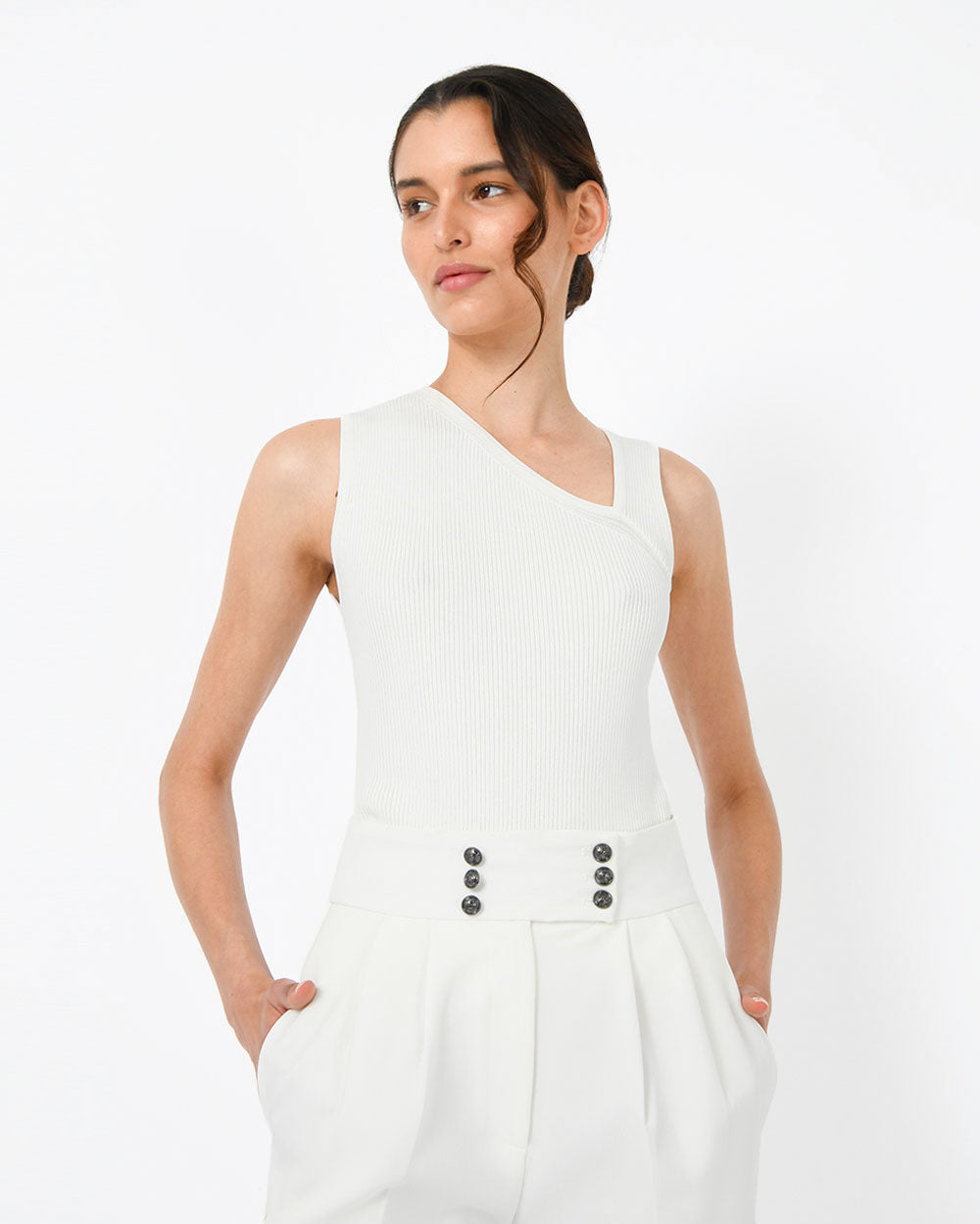 Tiana Asymmetric Knit Top | Women's Tops | Forcast
