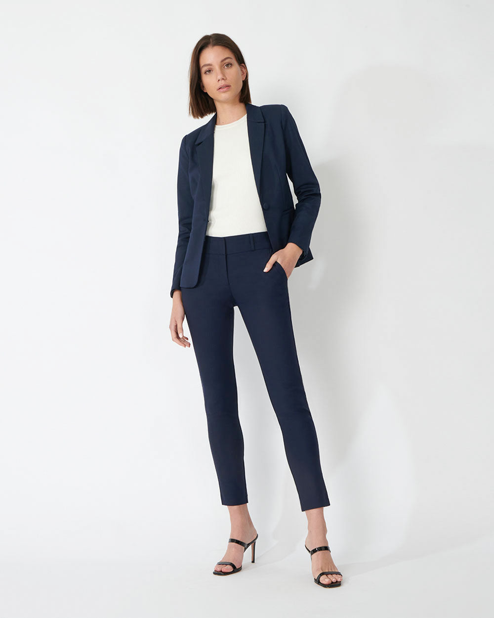 Taylor Suit Jacket in navy — full-length view