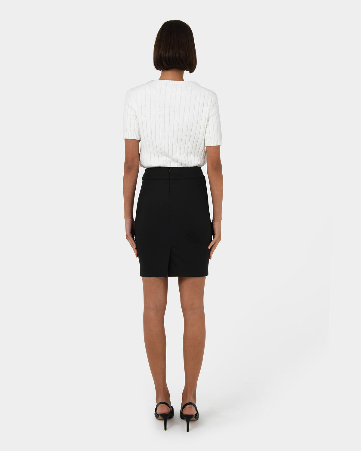 Sandy Pencil Skirt in black — back view