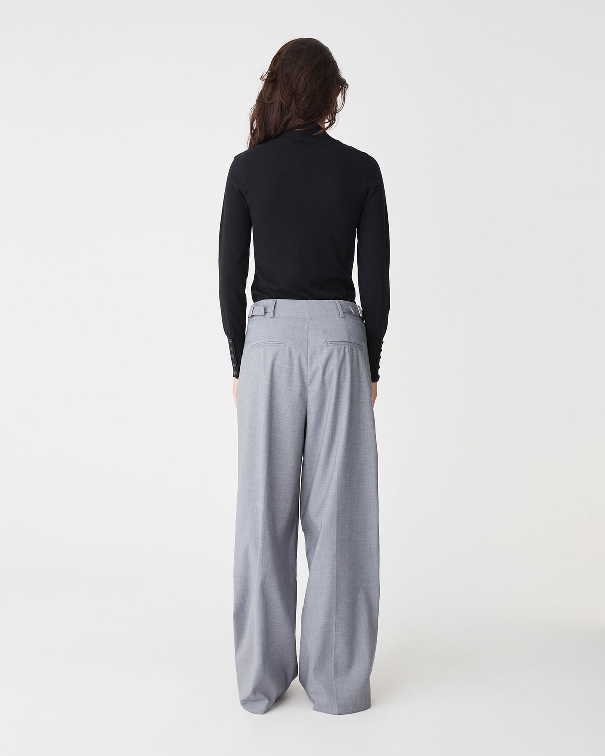 Alice Cut Out Knit in black — back view