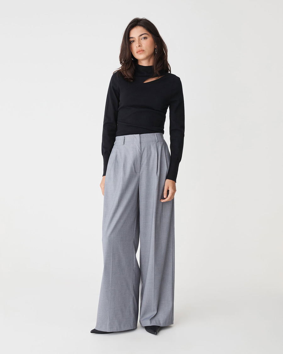 Alice Cut Out Knit in black — full-length view