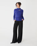 Alice Cut Out Knit in cobalt — full-length view