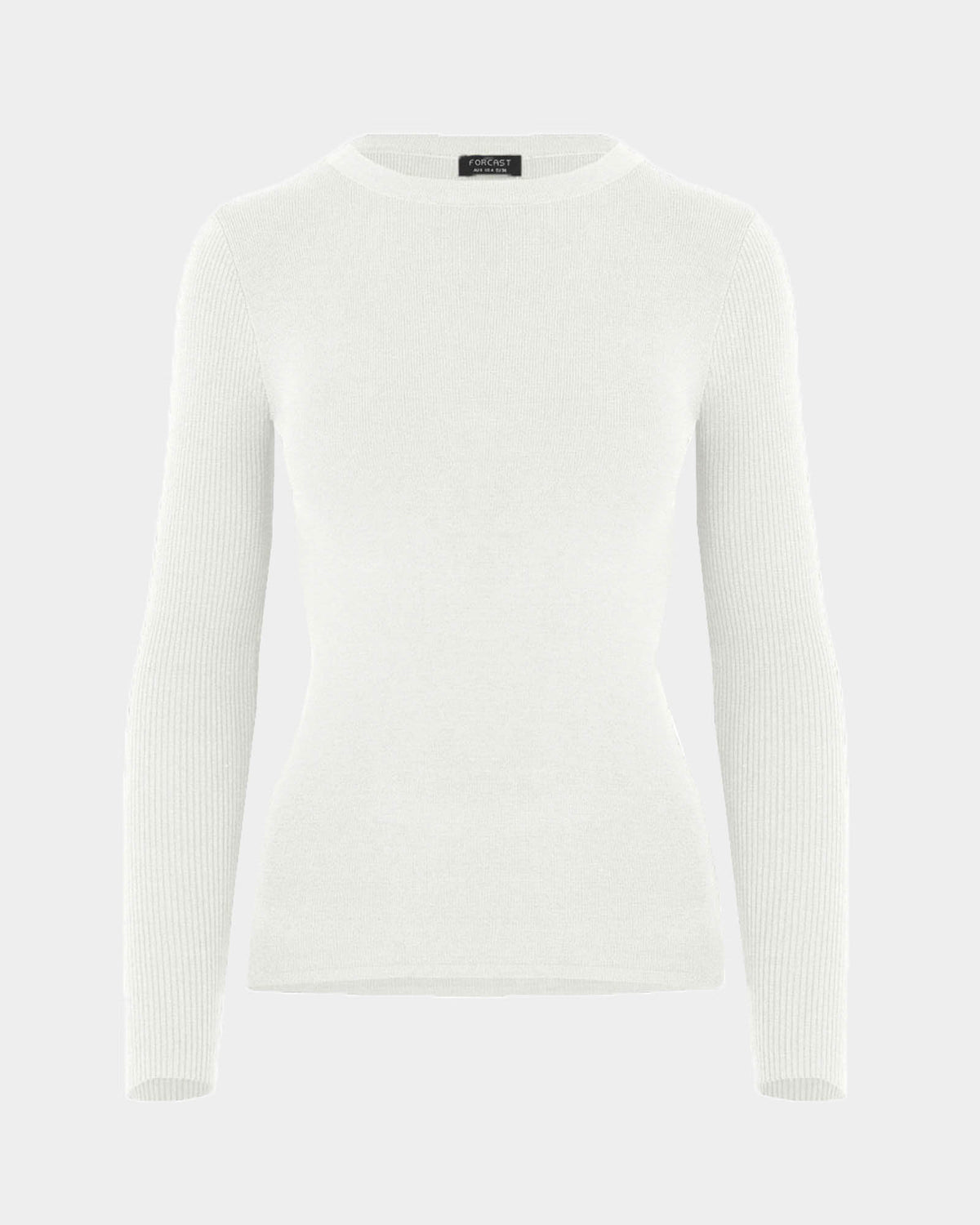 Tania Crew Neck Knit in ivory — product-only view