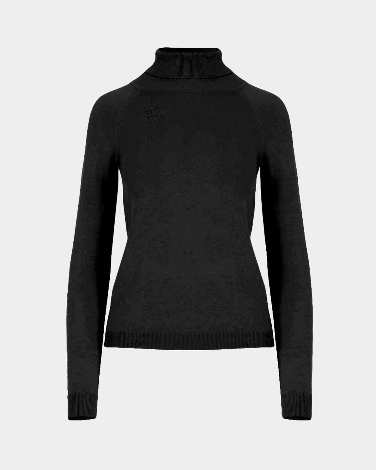 Clarisse Turtleneck Sweater in black — product-only view