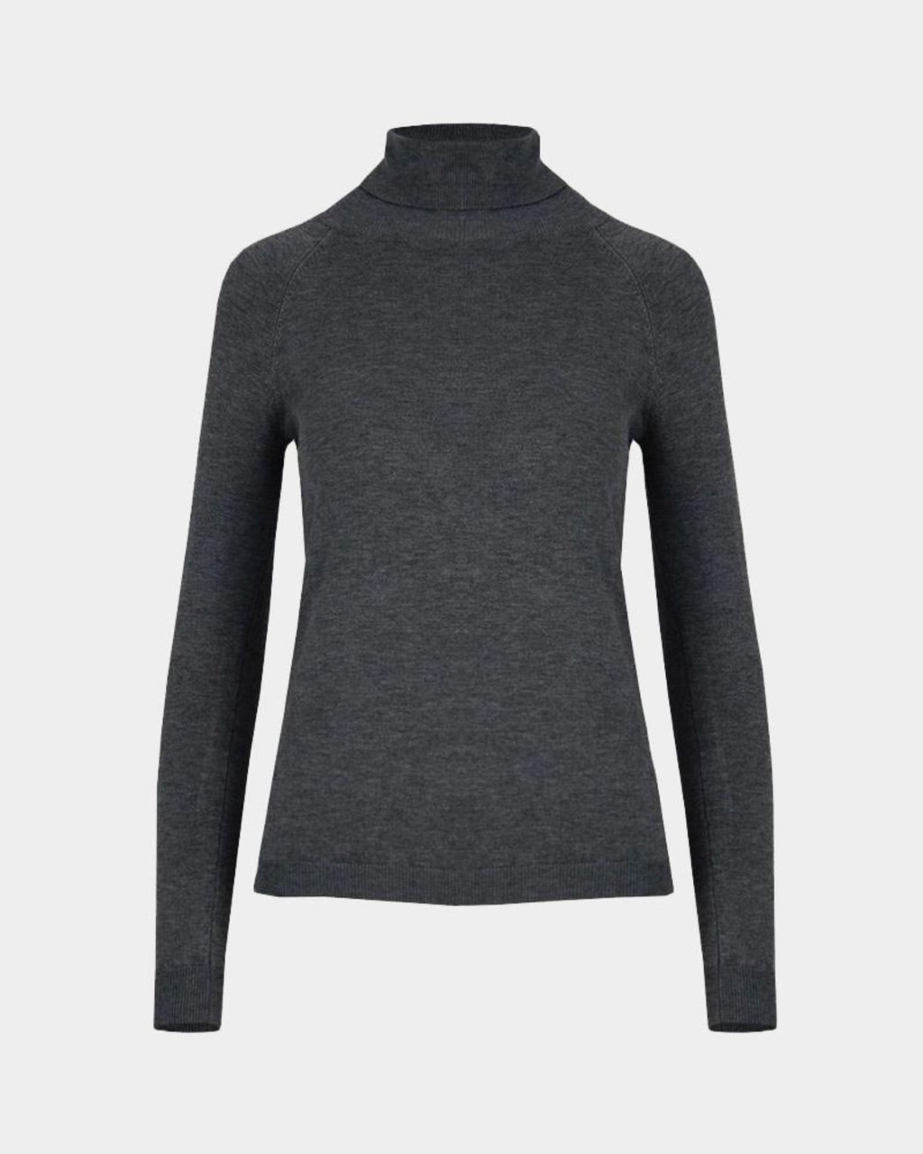 Clarisse Turtleneck Sweater in charcoal — product-only view