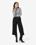 Clarisse Turtleneck Sweater in grey — full-length view