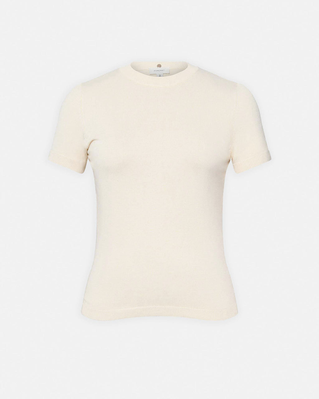 Catherine Short Sleeve Knit in buttercream — product-only view