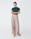 Catherine Short Sleeve Knit in teal — full-length view