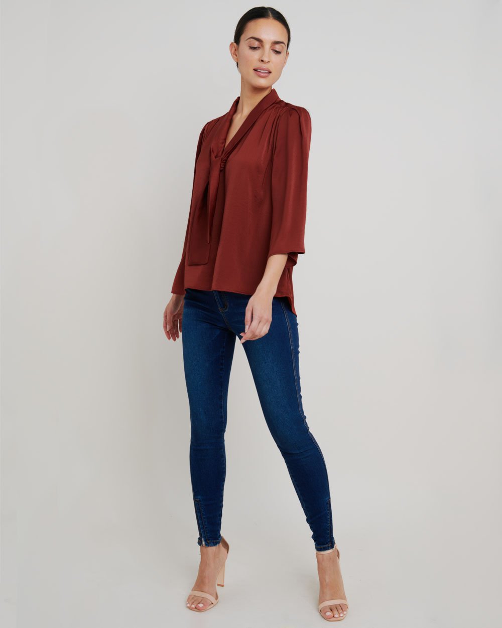 Yaretzi Tie Neck Blouse