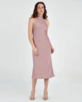 Martha Dress in misty rose — full-length view