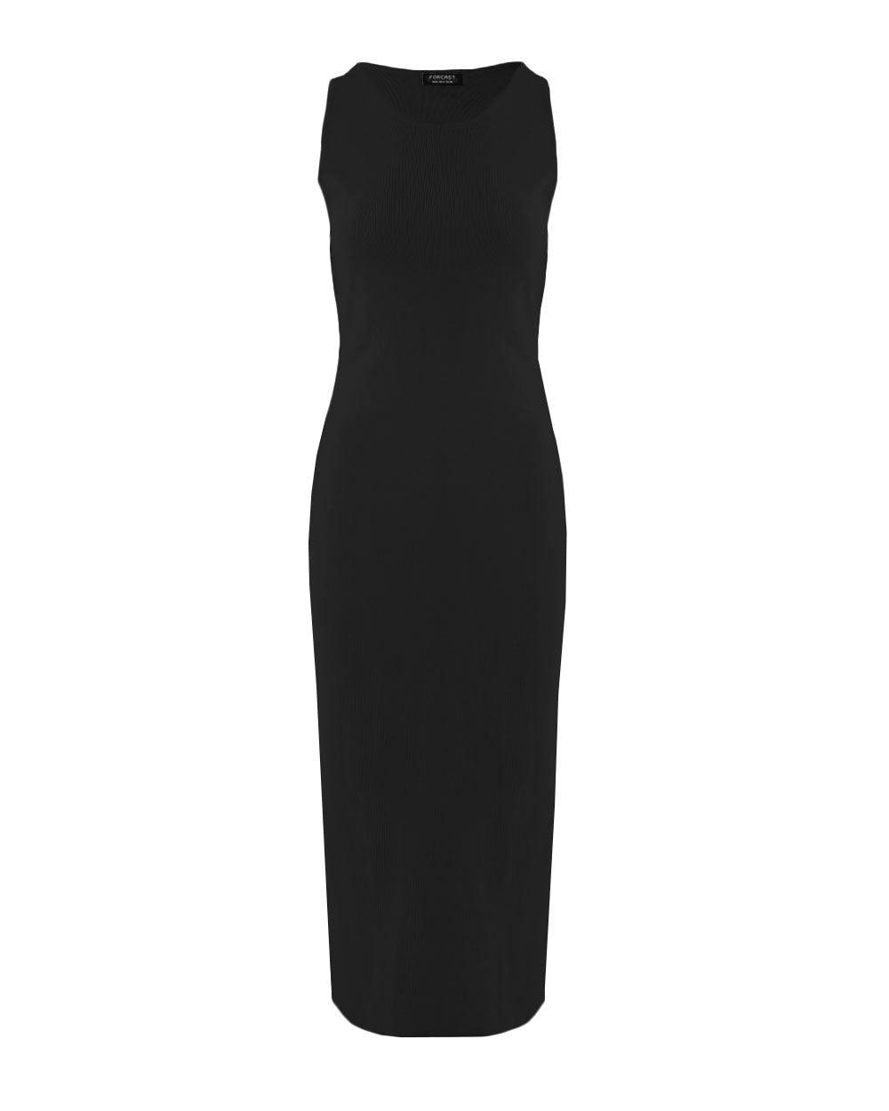 Rylin Racer Back Knit Dress in black — product-only view