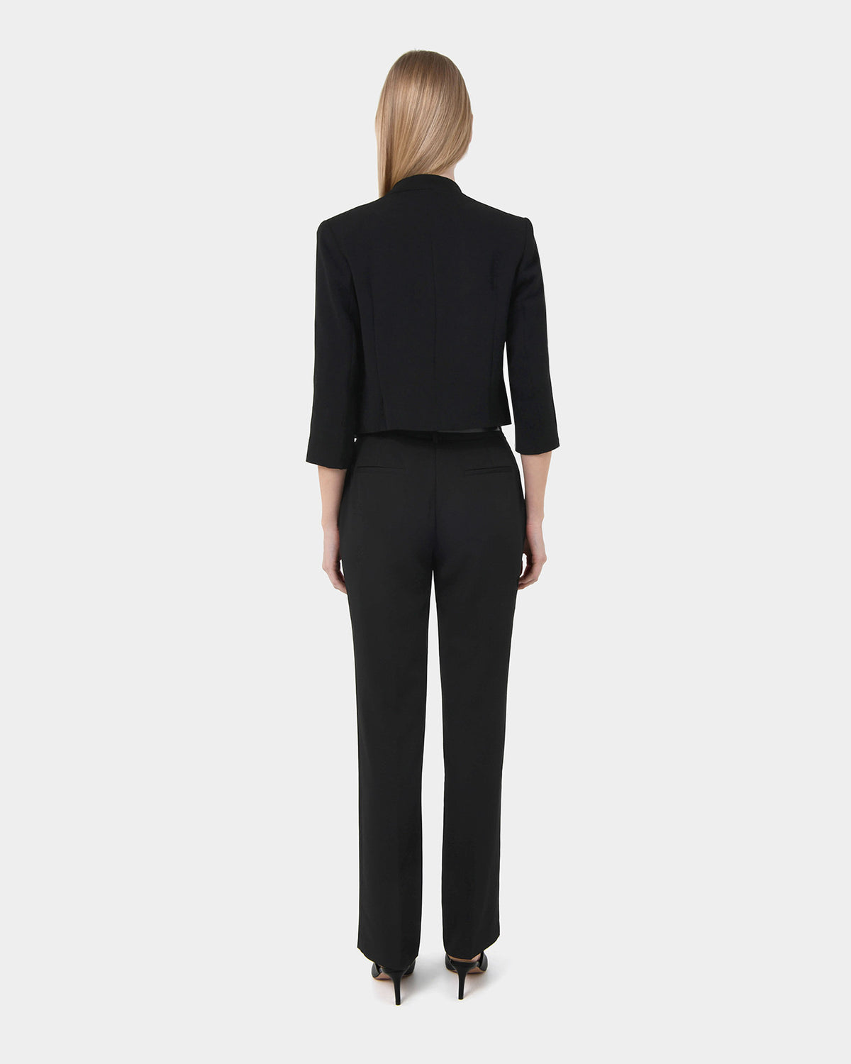 Polina Short Jacket in black — back view