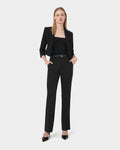 Polina Short Jacket in black — full-length view