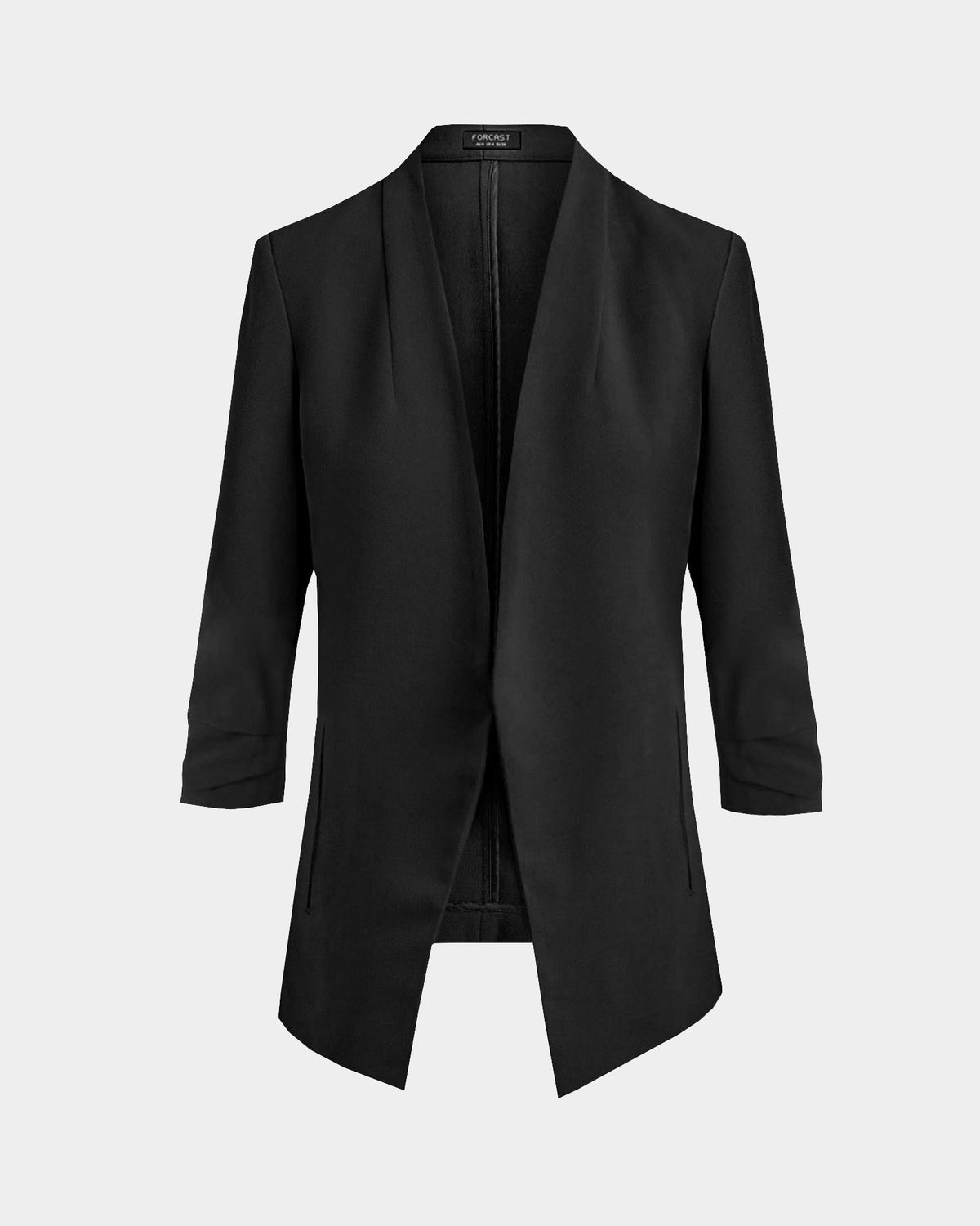 Carter 2 Collarless Blazer in black — product-only view