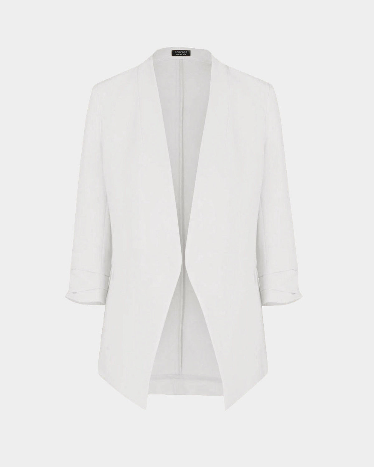 Carter 2 Collarless Blazer in ivory — product-only view
