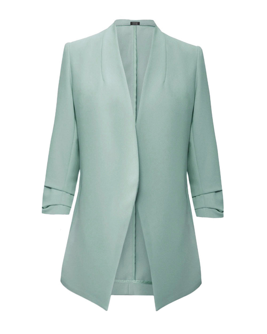 Carter 2 Collarless Blazer in pastel sage — product-only view