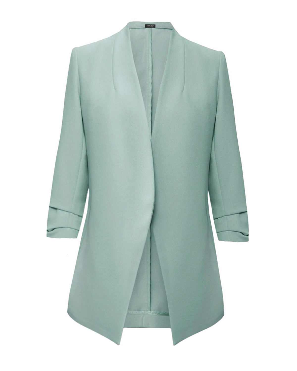 Carter 2 Collarless Blazer in pastel sage — product-only view