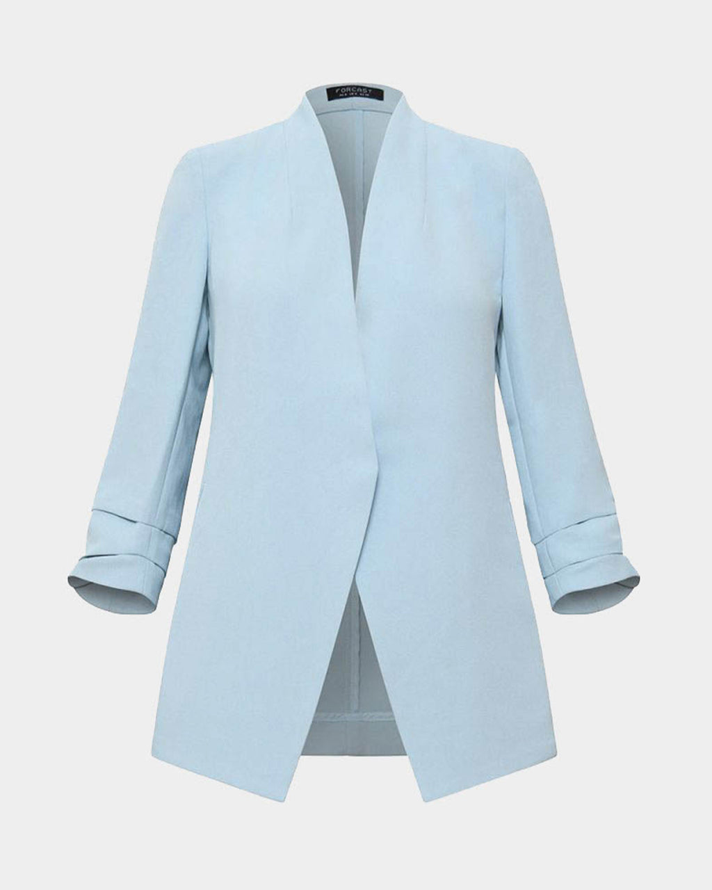Carter 2 Collarless Blazer in sky blue — product-only view