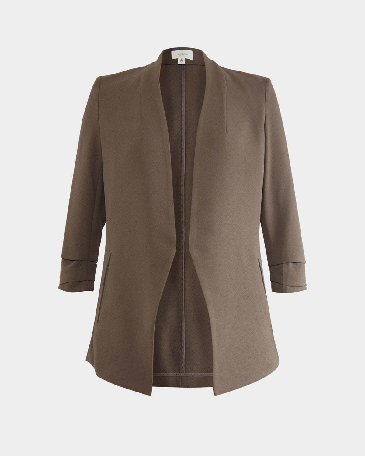 Carter 2 Collarless Blazer in sepia — product-only view
