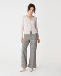 Joyce Knit Cardigan in beige — full-length view