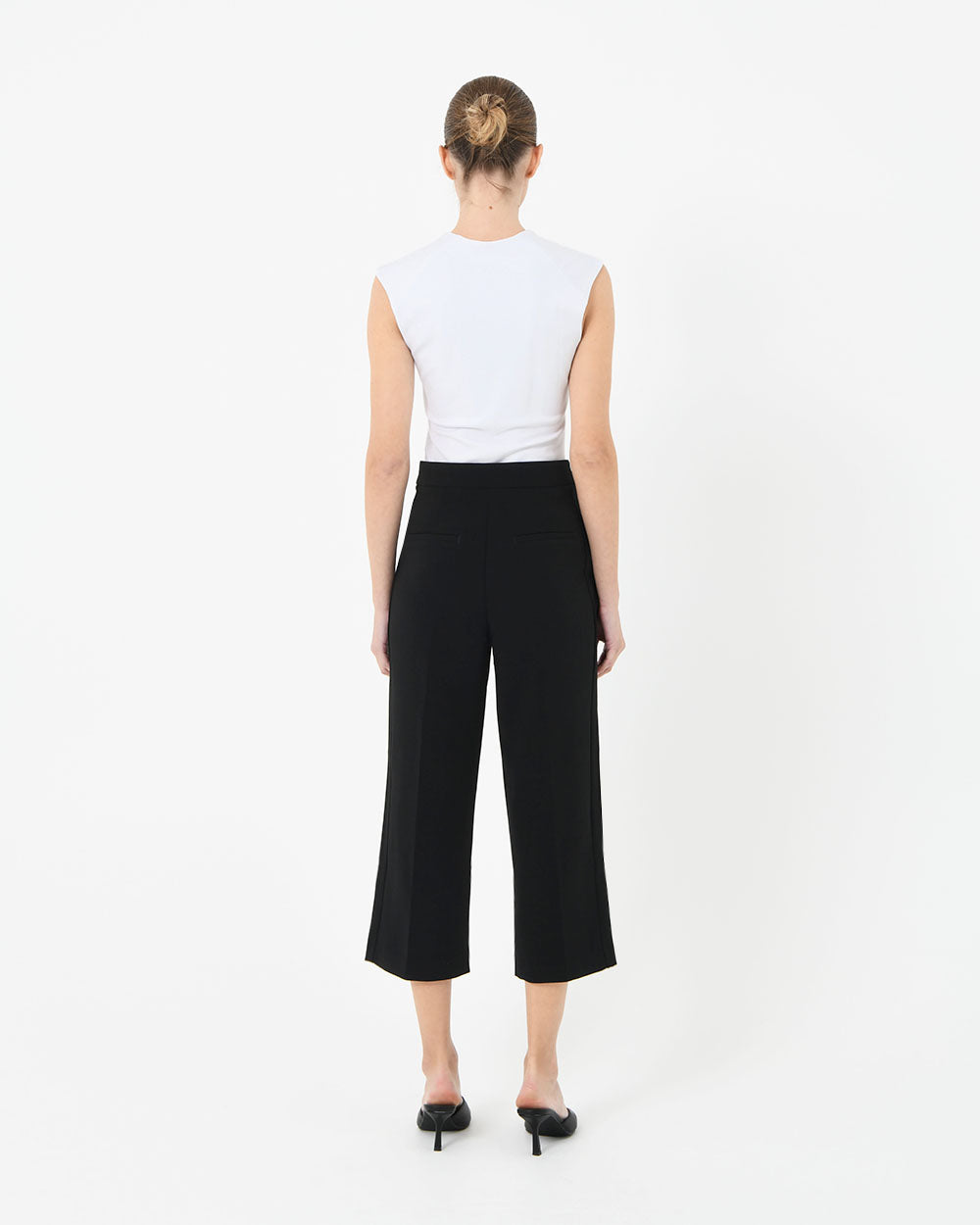 Inara Side Panel Pants in black — back view