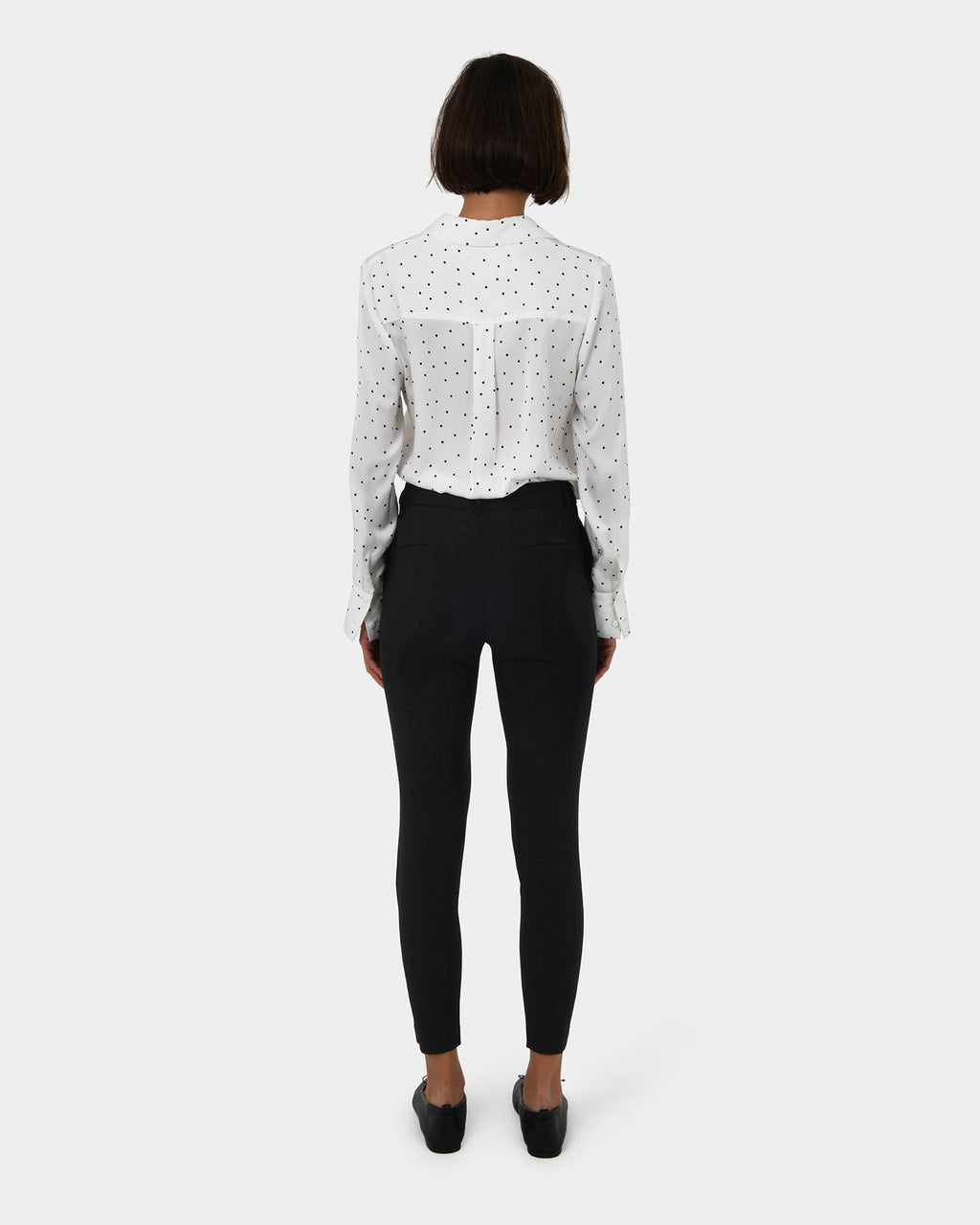 Charlie Pants in black — back view