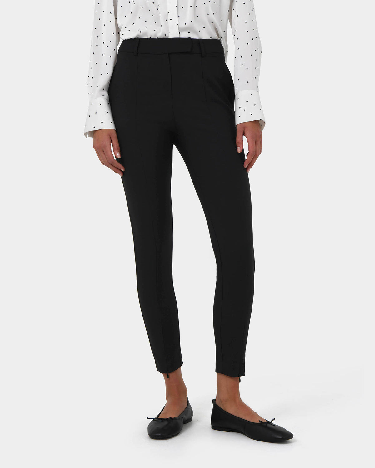 Charlie Pants in black — close-up view