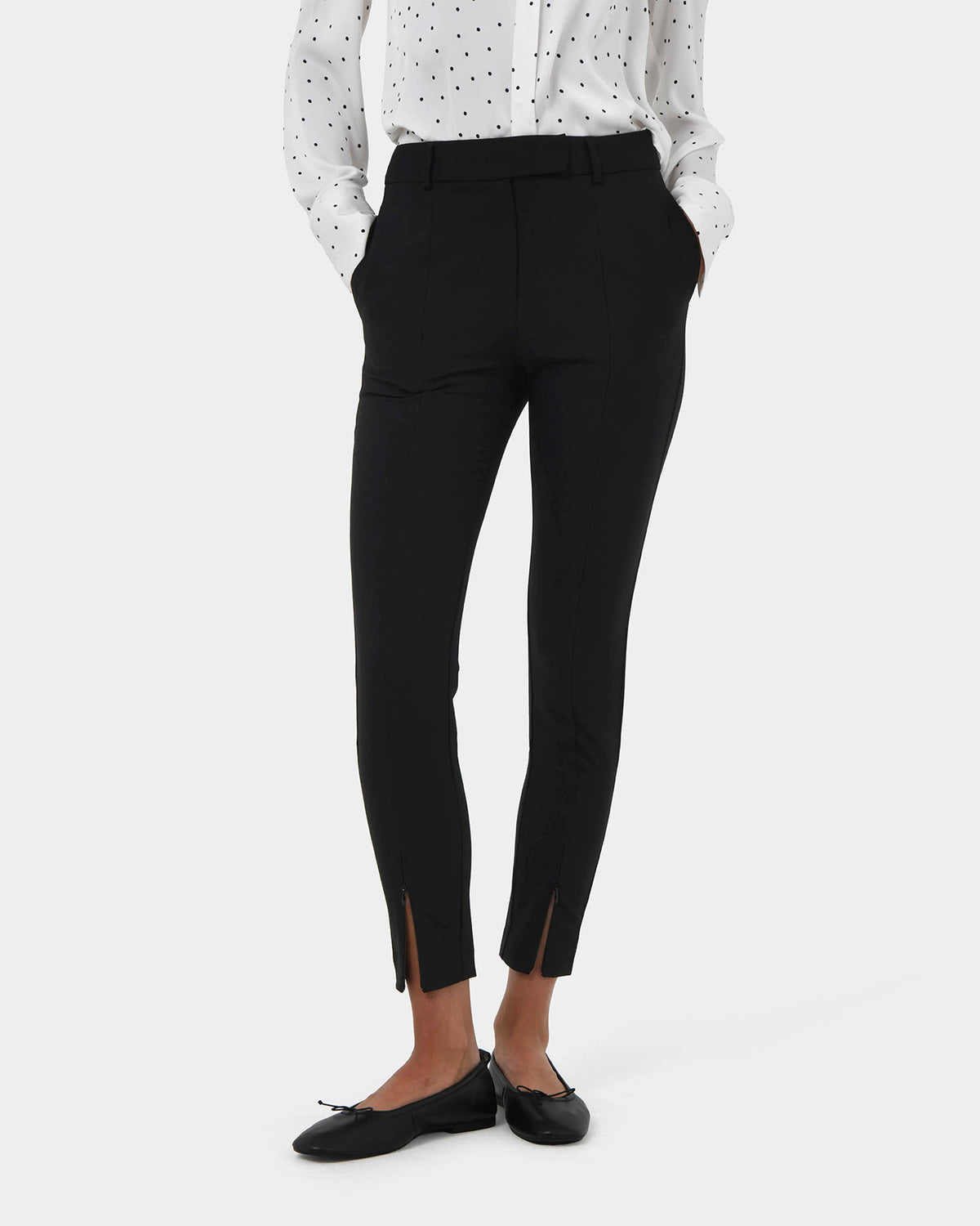 Charlie Pants in black — close-up view 2