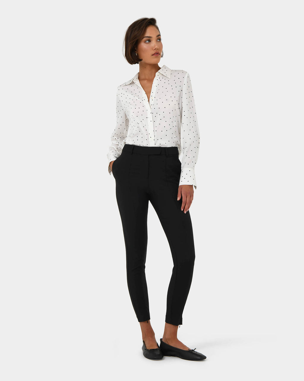 Charlie Pants in black — full-length view 2