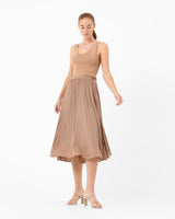 Cecilia Pleated Skirt — full-length view