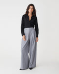 Morgan Collared Shirt in black — full-length view