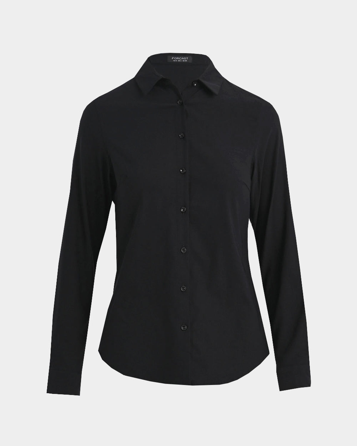 Morgan Collared Shirt in black — product-only view