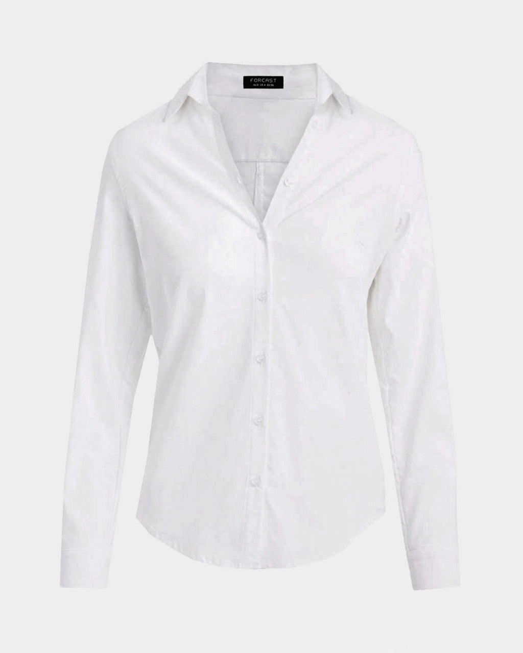 Morgan Collared Shirt in ivory — product-only view