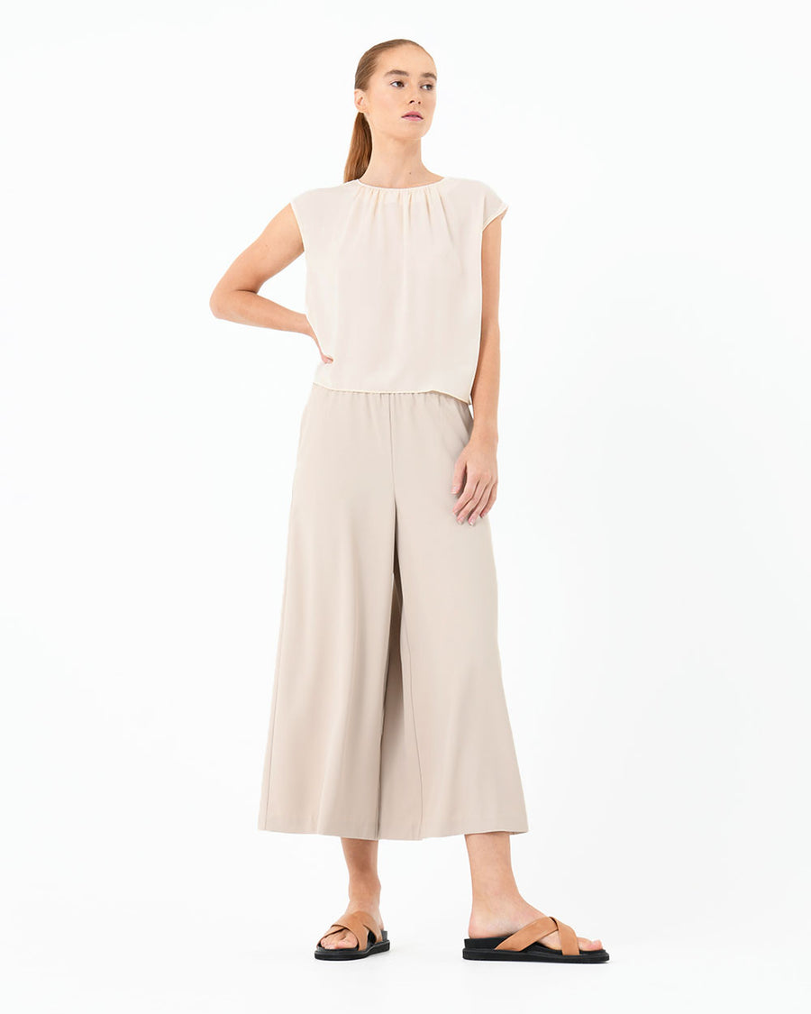 Jolie Pleat Neck Blouse