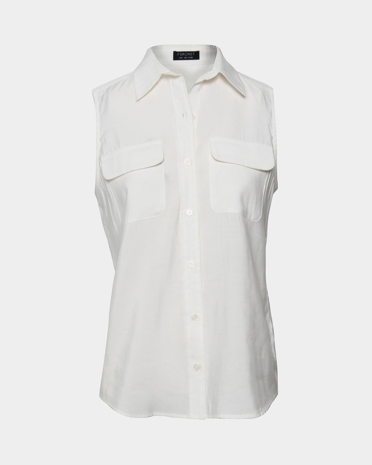 Aimee Sleeveless Shirt in ivory — view 5