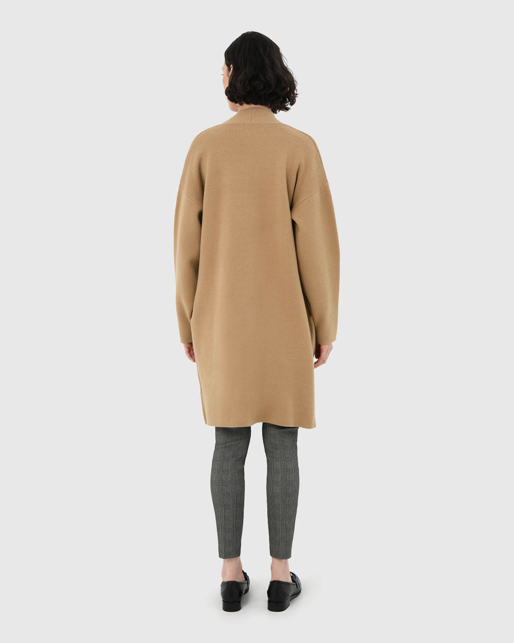 Karisma Coatigan in beige — back view