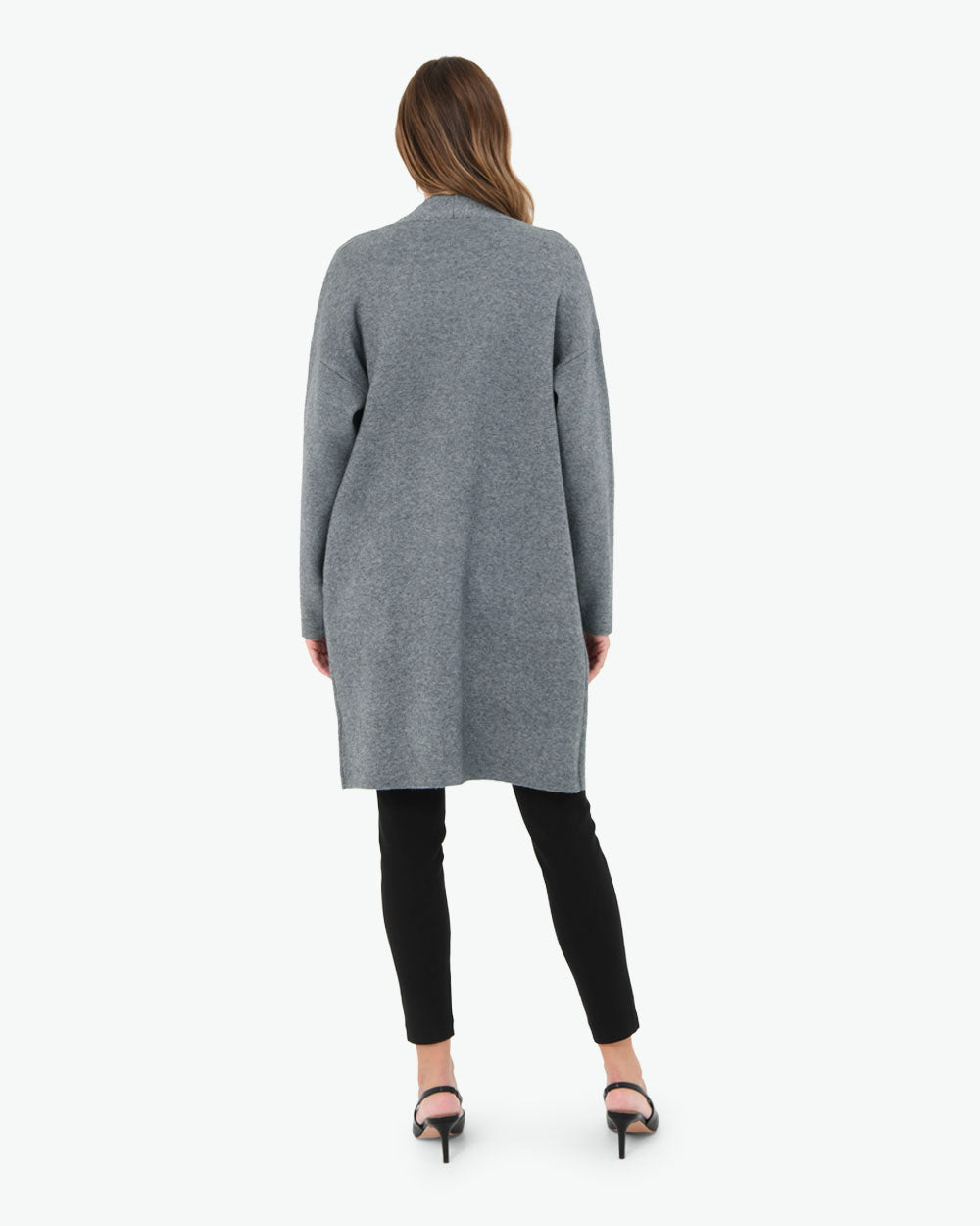 Karisma Coatigan in grey — back view