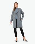 Karisma Coatigan in grey — full-length view