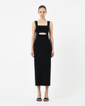 Elia Cutout Knit Dress — full-length view