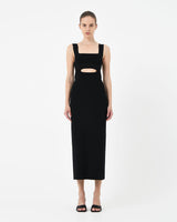 Elia Cutout Knit Dress — full-length view