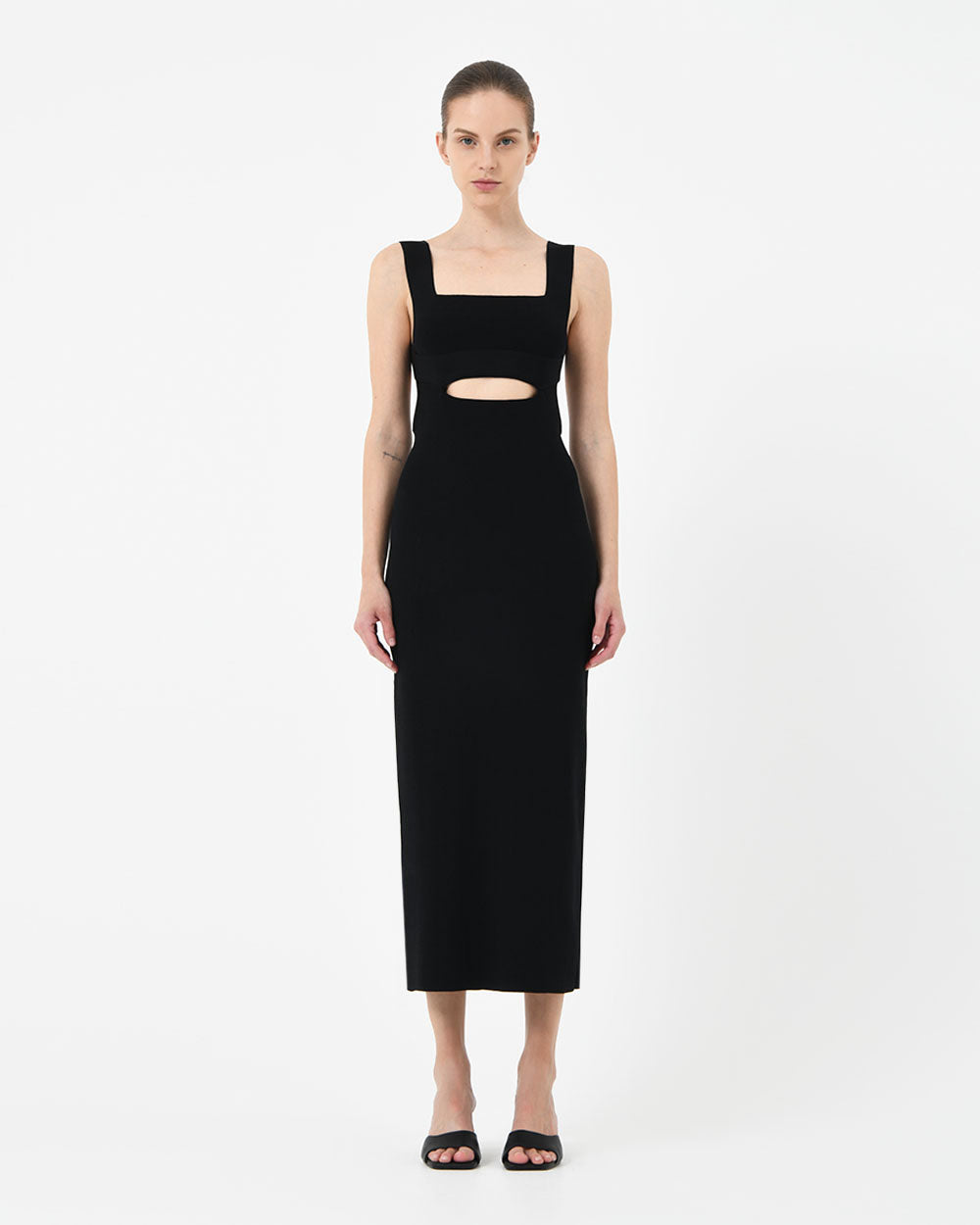 Elia Cutout Knit Dress — full-length view