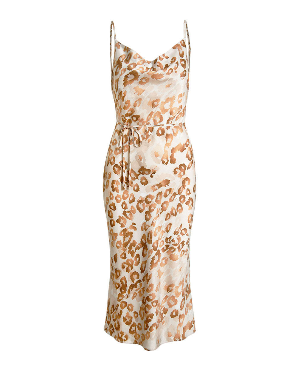 Madison Animal Print Dress in multi — product-only view