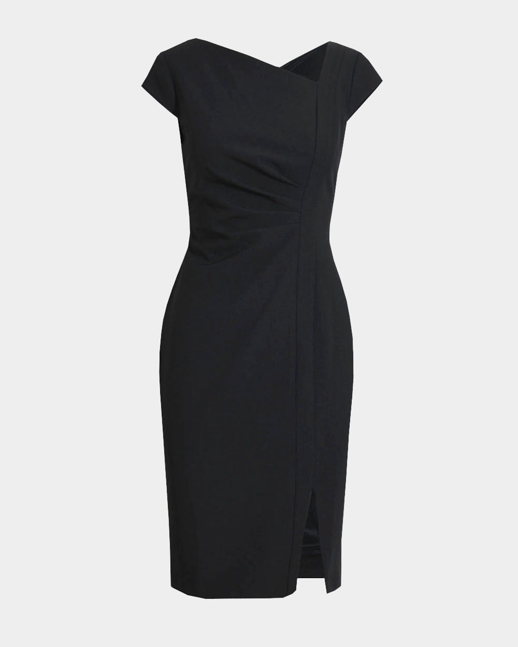 New Kenzie Asymmetric Dress in black — product-only view