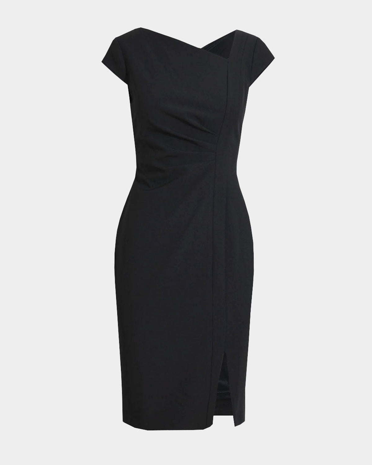 New Kenzie Asymmetric Dress in black — product-only view