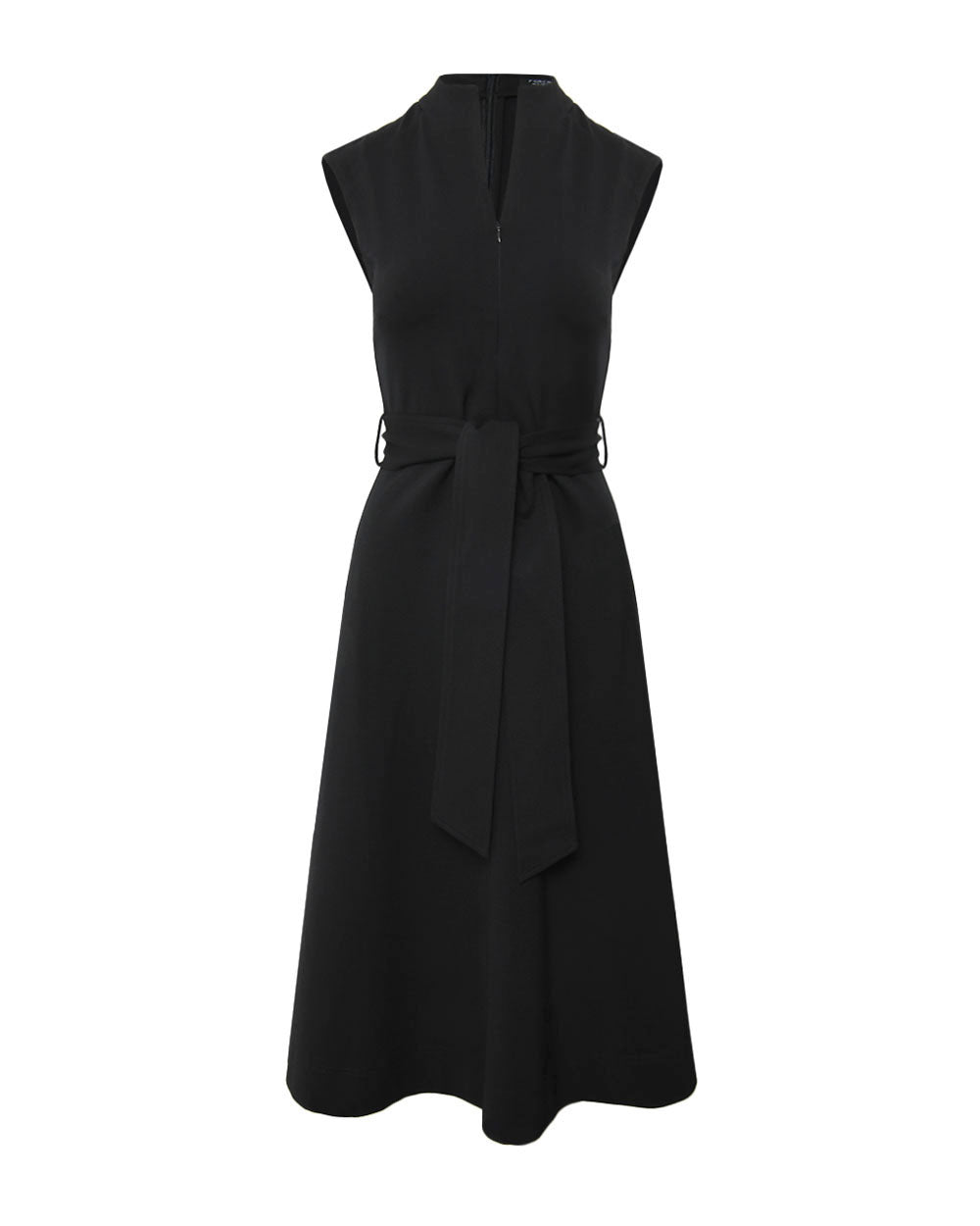 Wynter Ponte A-Line Dress in black — product-only view