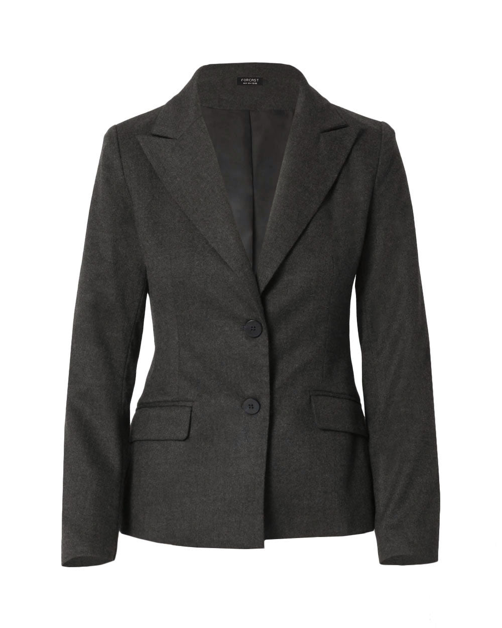 Reign Single Breasted Blazer in charcoal — product-only view
