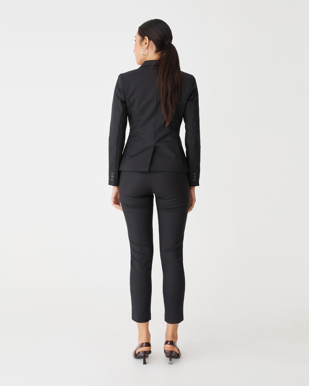 Safira Suit Jacket in black — back view