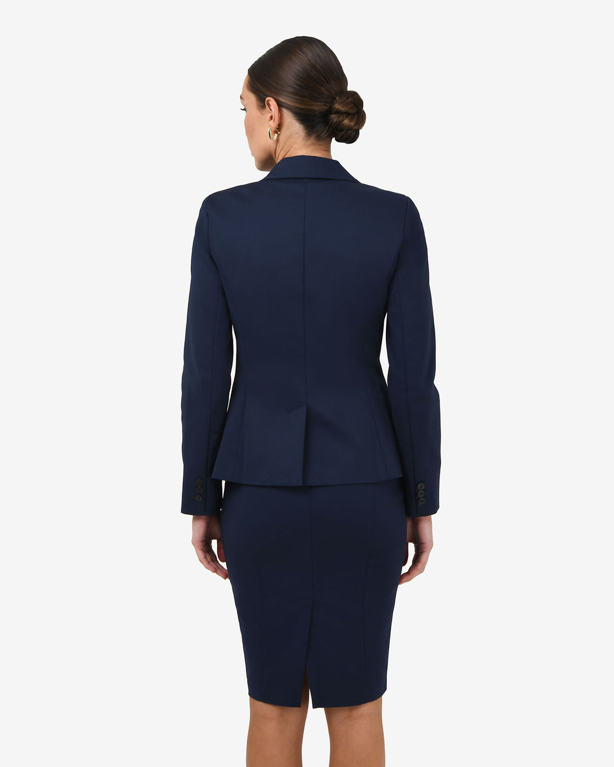 Safira Suit Jacket in navy — back view