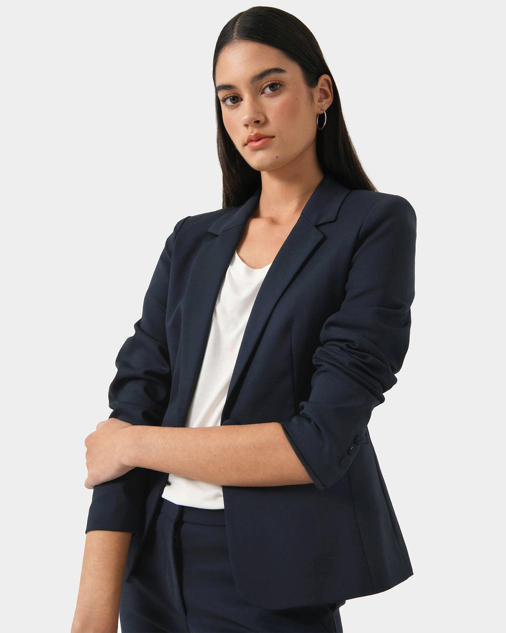 Taylor 2 Suit Jacket in navy — close-up view