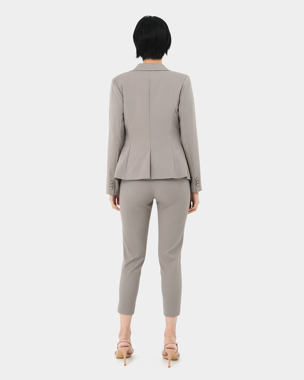 Taylor 2 Suit Jacket in stone — back view
